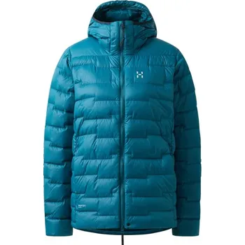 W Bunda Haglöfs ROC Flash Down hood dámská modrá L