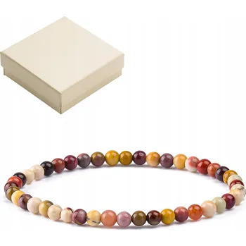 Náramek Dámský náramek z přírodního kamene 4mm Univerzální 19 Cm Chryzolit