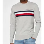Pánská šedá mikina Tommy Hilfiger - Velikost S, Barva Šedá M56485 MW0MW14758