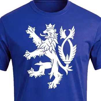 Pánské tričko Tričko Český Lev - velikost 110, Barva Modrá