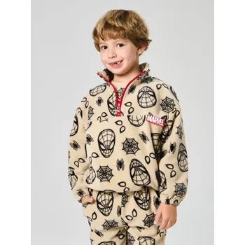 Chlapecká mikina Sinsay - Mikina Spiderman - béžová - 127FC-08X - 127FC-08X-122