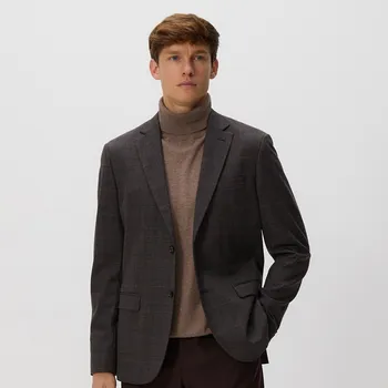 Pánské sako Reserved - Sako slim fit s viskózou - hnědá - YV849-88P - YV849-88P-XL