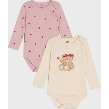 Sinsay - Sada 2 bavlněných body - béžová - 596BA-02X - 596BA-02X-86