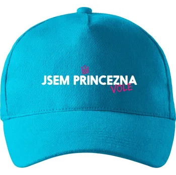 Kšiltovka Unisex kšiltovka Jsem princezna vole 2, Barva Tyrkysová 44, Velikost 19×11 cm , Canvas Kšiltovka Bezvatriko.cz 3043