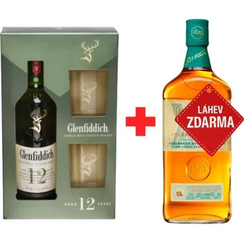 Whisky Akce 1+1: Glenfiddich 12YO 0,7L 40% + Tullamore D.E.W. XO Rum Cask 0,7L 43% ZDARMA