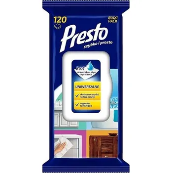 Papírový kapesník PRESTO vlhčené utěrky univerzal 120 ks