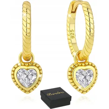 Náušnice Zlaté STŘÍBRNÉ NÁUŠNICE RYZOSTI 925 VISACÍ STŘÍBRO KRUHY Anglické Zapínání