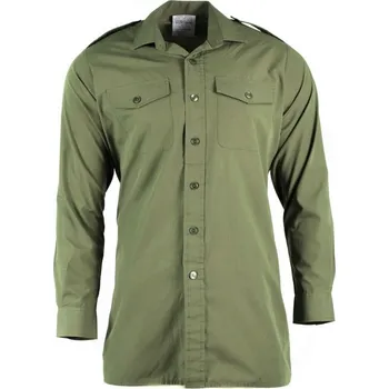 Pánská košile ARMÁDNÍ ORIGINÁL UK VELKÁ BRITÁNIE Košile dlouhý rukáv zelená