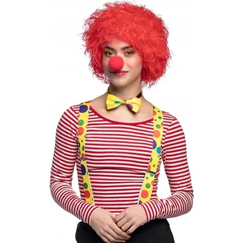 Karnevalová paruka Boland paruka krátké vlasy růžové afro