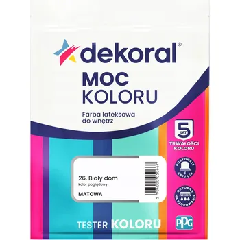 barva na zeď Dekoral latexová Barva na zeď 0,04 l bílá matná