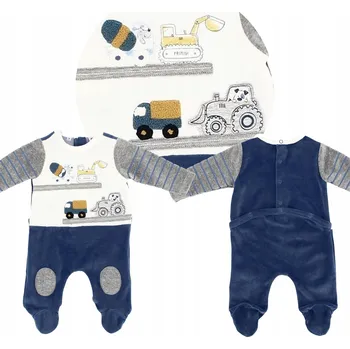 Kojenecký overall Overal Komfortní s bagry na patentky 6M/62 cm