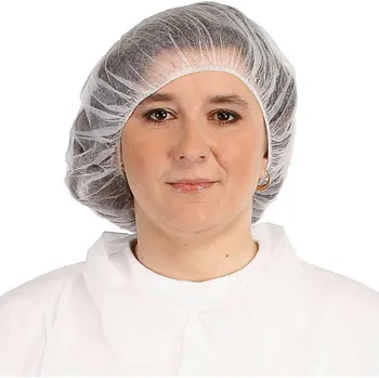 Jednorázový oděv Jednorázová čepice VAPI, bílá, 100ks/bal, bílá