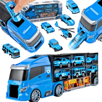 autíčko ODTAH NÁKLADNÍHO AUTOPŘEPRAVNÍK POLICEJNÍ VOZA RAKETOMET VOZ S AUTY WOOPIE