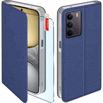 Pouzdro na mobilní telefon Flipové pouzdro KrainaGSM pro realme C75 modré