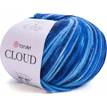 Příze Vlna YarnArt CLOUD 100 g/230 m, barevná melanžová vlna 5304