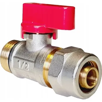 Ventil KULOVÝ KOHOUT PEX 16X1/2 VNĚJŠÍ ZÁVIT s DIAMOND ucpávkou