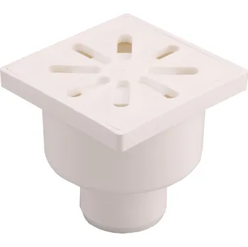 Odvodňovací žlab Podlahová vpusť 10x10 cm, spodní odtok Ø50 AQUER