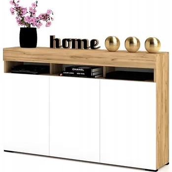 Komoda Komoda Krak Meble 135 x 33,8 x 90 cm dub craft zlatá matná