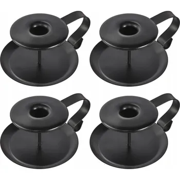 Svícen Černý svícen svícny na Vintage svíčku