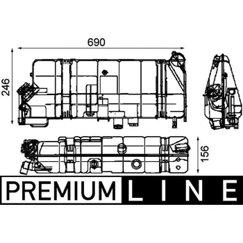Auto-moto Vyrovnávací nádoba, chladicí kapalina BEHR CRT42000P
