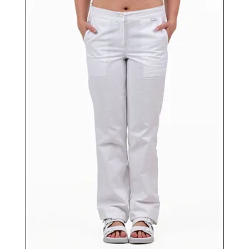 Gastro oděv Dámské kalhoty LEONA, do pasu, bílá, VS168