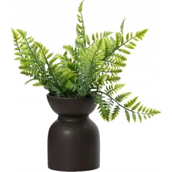 umělá květina Umělá zelená rostlina v květináči 1 ks, dekorativní, 23x8 cm