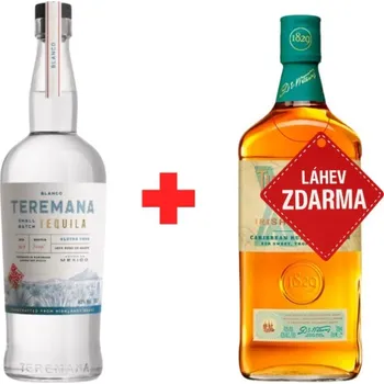 Rum Akce 1+1: Teremana Blanco by Dwayne “The Rock” Johnson 0,7L 40% + XO Rum Cask 0,7L ZDARMA