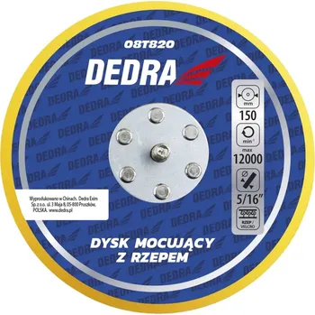 Brusný kotouč Unášecí koutouč se suchým zipem 150mm pro excentrické brusky 08T820