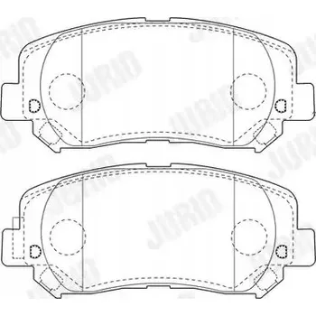 Brzdová destička Jurid 573787J Sada brzdových destiček, kotoučové brzdy