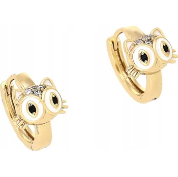 Náušnice Náušnice dětské Xuping zlaté pozlacené s motivem zvířat se zapínáním