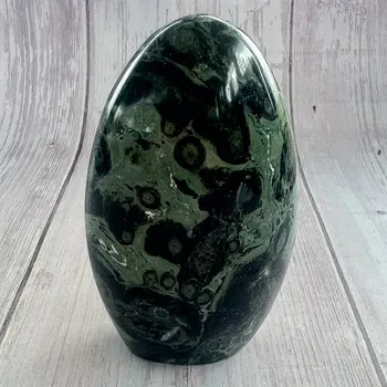 Jaspis kambaba leštěný freeform Madagaskar 3 cca 5,9 x 13,5 cm, 791 g