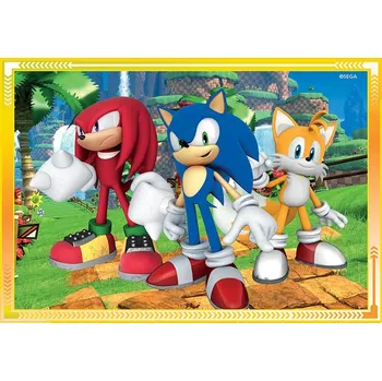 Puzzle Clementoni - Puzzle 4v1 Sonic (12+16+20+24 dílků)