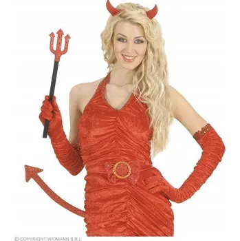 Karnevalový kostým Sada kostým ďáblický čertík dívčí flitry