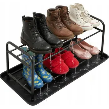 Botník Botník Szchara 65 x 50 x 26 cm černá