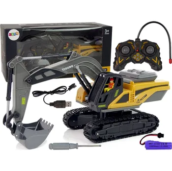 RC model ostatní LEAN Toys Pásové rypadlo na dálkové ovládání žluté