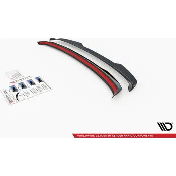 Tuning Maxton Design prodloužení spoileru pro Volvo V60 R-Design Mk2, černý lesklý plast ABS