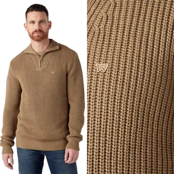 Pánská móda Pánský svetr Wrangler HALF ZIP KNIT XL