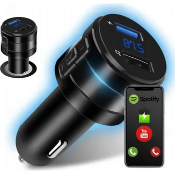 FM transmitter BLUETOOTH FM TRANSMITTER DO AUTA 3v1 USB NABÍJEČKA HANDSFREE