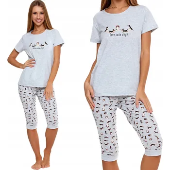 Dámské noční prádlo Moraj Dámské pyžamo dvoudílné s motivem psa 4600-001 XL