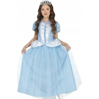 Karnevalový kostým KOSTÝM MODRÁ PRINCEZNA MODRÁ ŠATY NA PLES 104