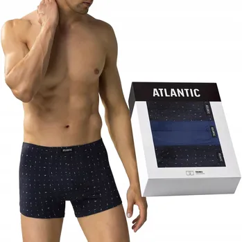 Boxerky 3-BALENÍ Pánské boxerky šortkového střihu bavlna Atlantic XL