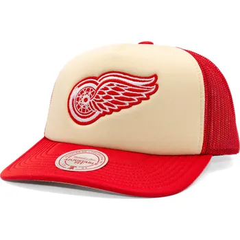 Kšiltovka Kšiltovka Mitchell & Ness - NHL Vintage Block Trucker - Detroit Red Wings - Cream