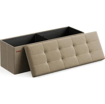 Botník SONGMICS Taburet s úložným prostorem 110 x 38 x 38 cm béžová