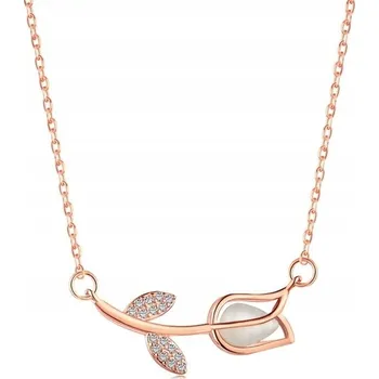 Přívěsek ZLATÝ OCEL SE SRDCEMI Z CHIRURGICKÉ OCELE ZIRKON