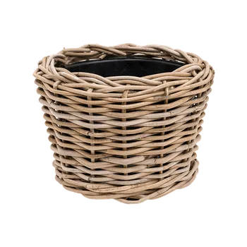 Květináč Ratan šedohnědý (27x20cm)