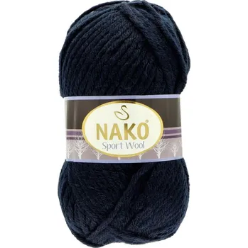Příze Nako Sport Wool 3088 tmavě modrá