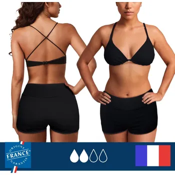 Pánské plavky PLIM UNDERWEAR Menstruační plavecké šortky - Střední absorpce 38 ČERNÁ