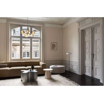 Lampička Nuura Aps Nuura lustr Apiales 9, Ø 60 cm, mosazná/zlatá barva - Ø baldachýn 14,5 cm; Ø stínidlo na lampu 12 cm leštěná mosaz, zlato 9 x 5 W - Doprava zdarma