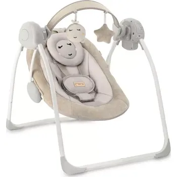 Houpací lehátko s melodiemi MoMi LISS béžové