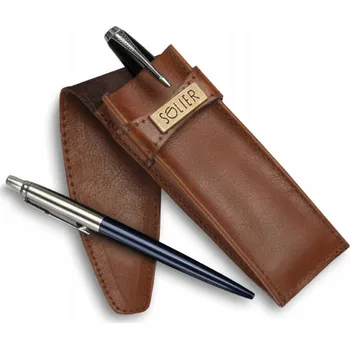 Solier pouzdro na propiska/pero, přírodní kůže